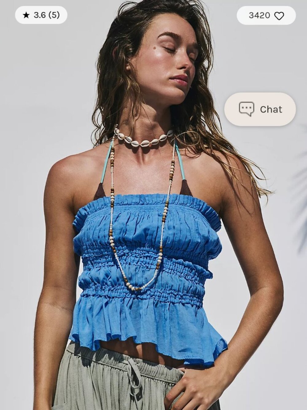 Free People Daybreak Cotton Tube Top